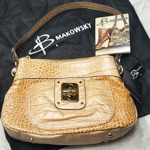 B Makowsky NWT Shoulder Bag Cream